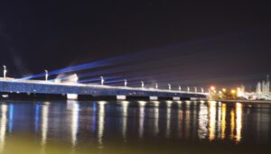 Espetáculo lazer na ponte