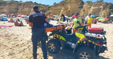 Homem morre em praia do Algarve