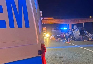 Violenta colisão na autoestrada que liga o Algarve a Lisboa faz cinco feridos