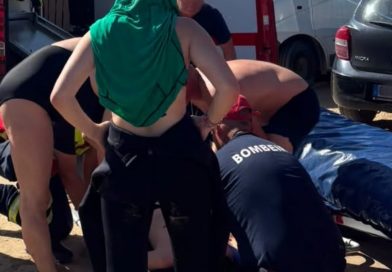 Jovem atingido por prancha na cabeça socorrido em praia algarvia