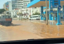 Rotura de conduta de água lança caos no principal acesso a Portimão (com Fotos)